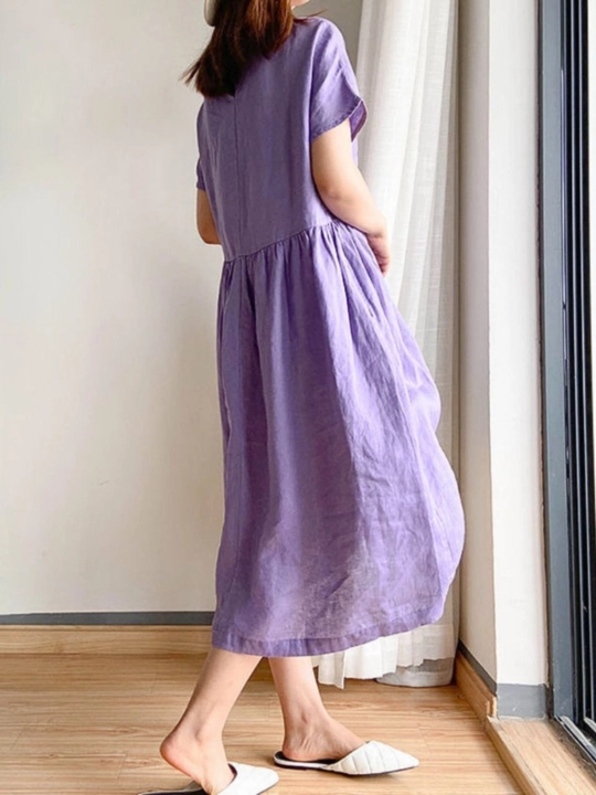 Женское летнее платье oversize миди