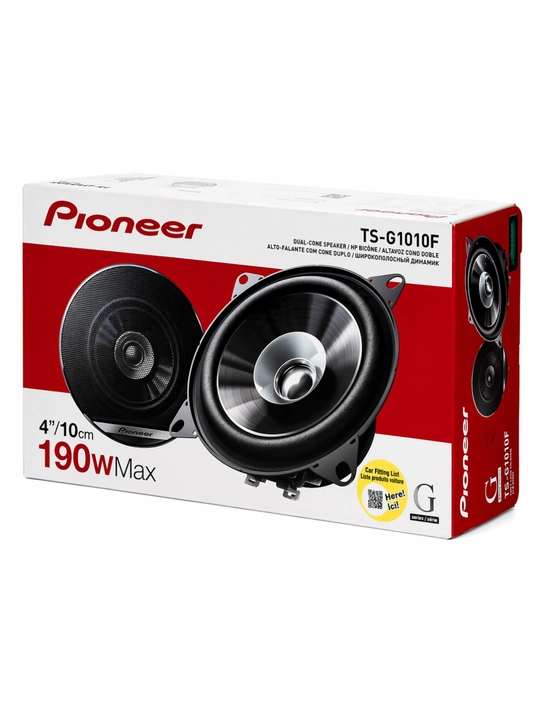 Avto kalonka Pioneer TS-G1010F 10 sm 190W, mashina uchun kolonka, avtomobil kolonkalari