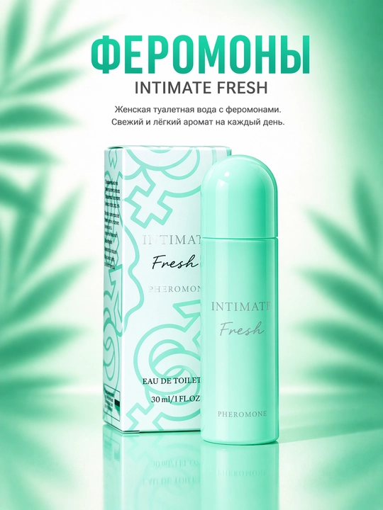 Туалетная вода Intimate Pheromone, Fresh, Touch, Sweet, Clain, 30 мл - 