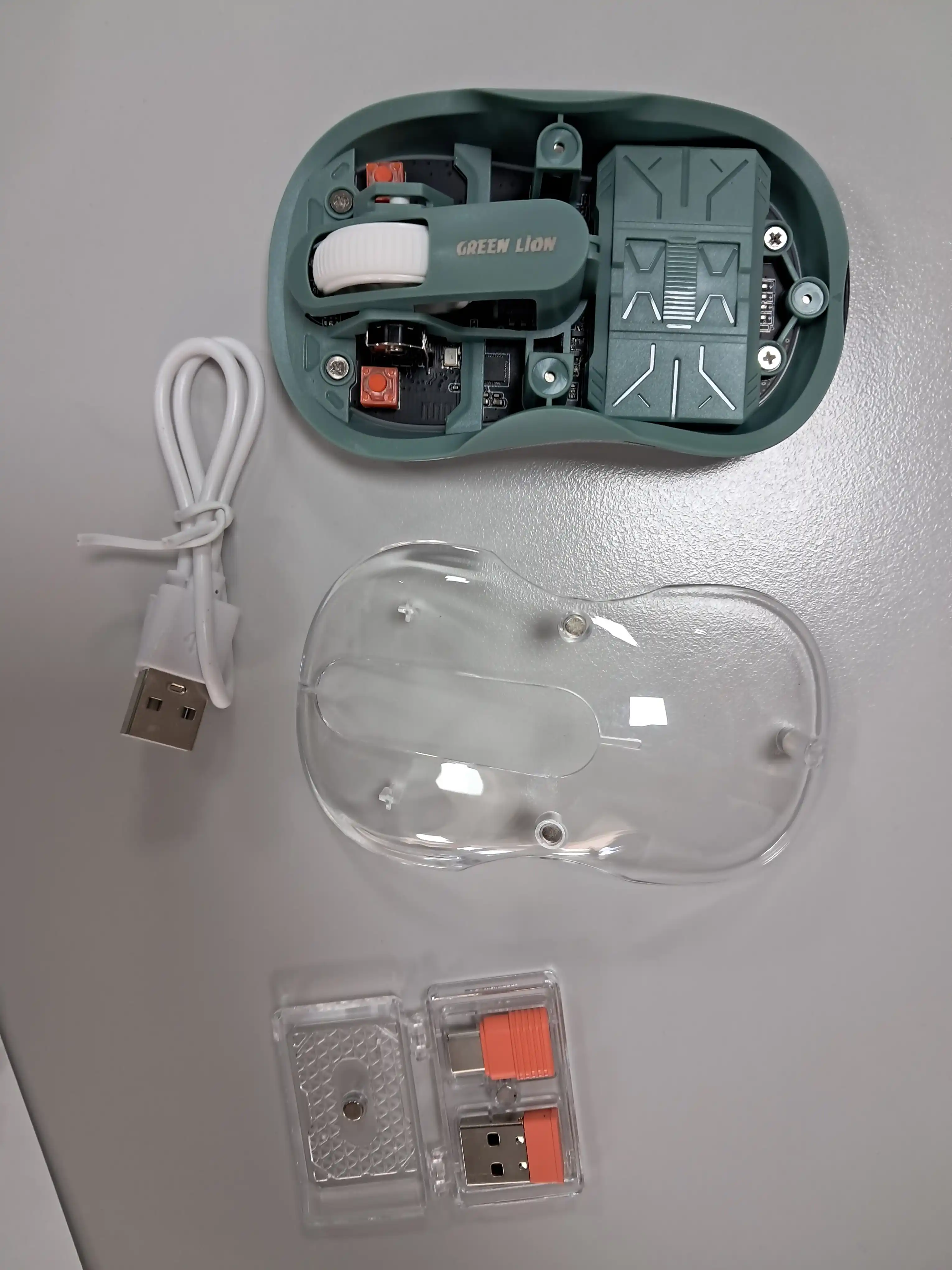 Green Lion sichqoncha RGB 3 ta ulanish rejimi; kompyuter, noutbuk, planshet, telefon uchun