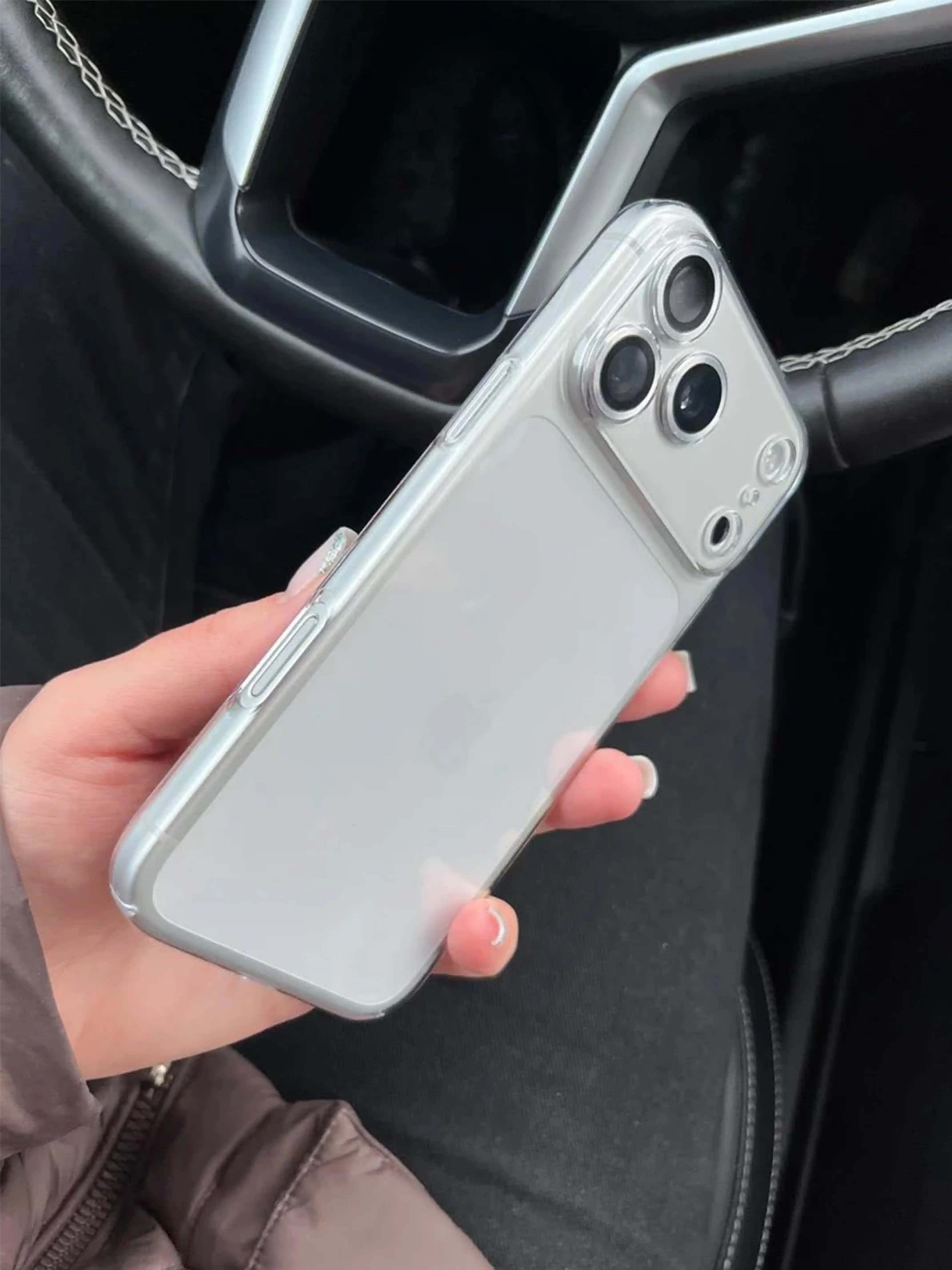 Чехол на iPhone XR, XS, 11, 12, 13, 14, 15, 16, 17, Pro, Max, Plus, прозрачный, силикон