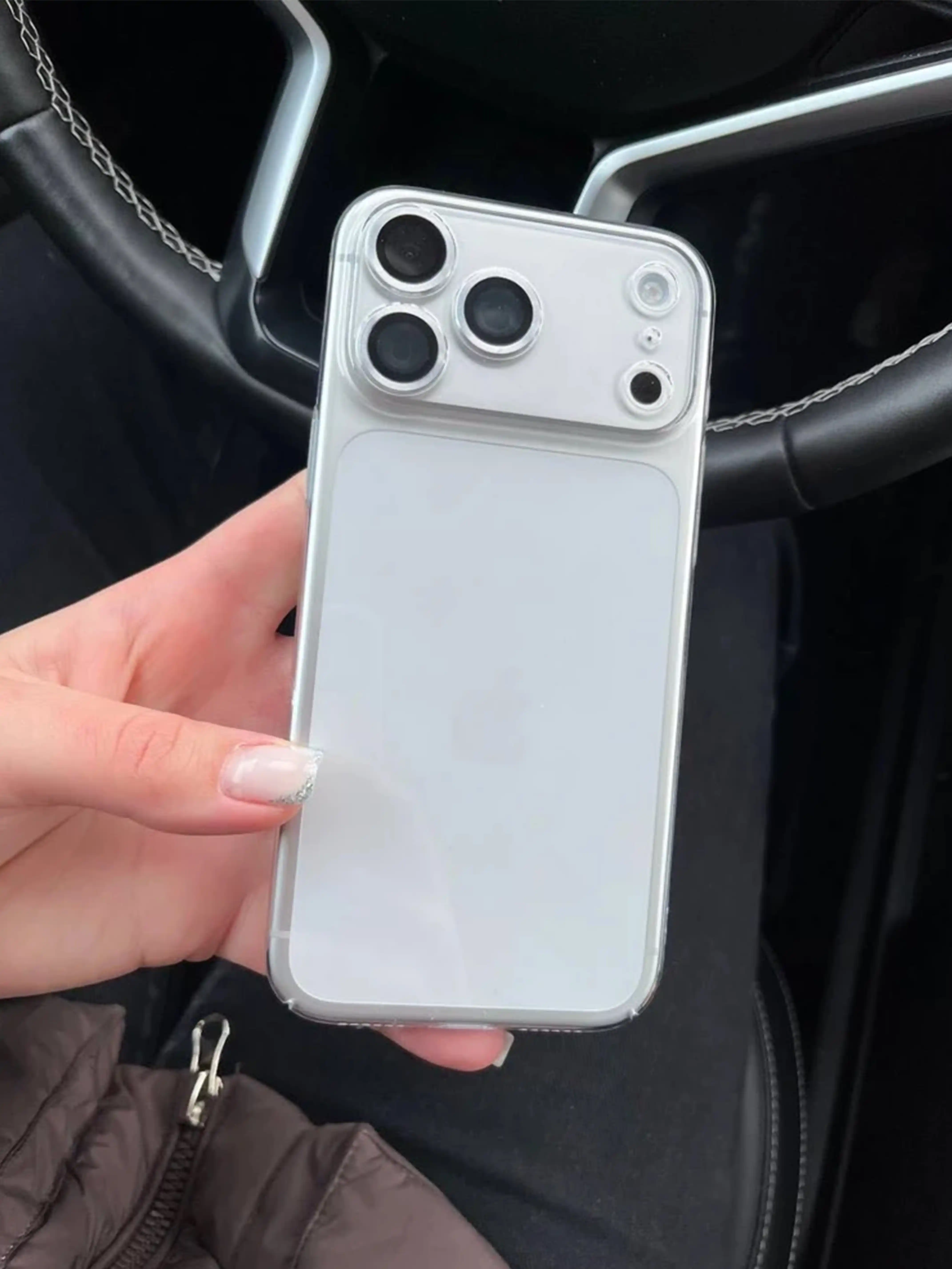 Чехол на iPhone XR, XS, 11, 12, 13, 14, 15, 16, 17, Pro, Max, Plus, прозрачный, силикон