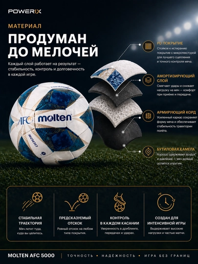 Futbol to‘pi, 5-o‘lcham, jahon chempionati uslubida, ko‘cha va zal uchun, trionda