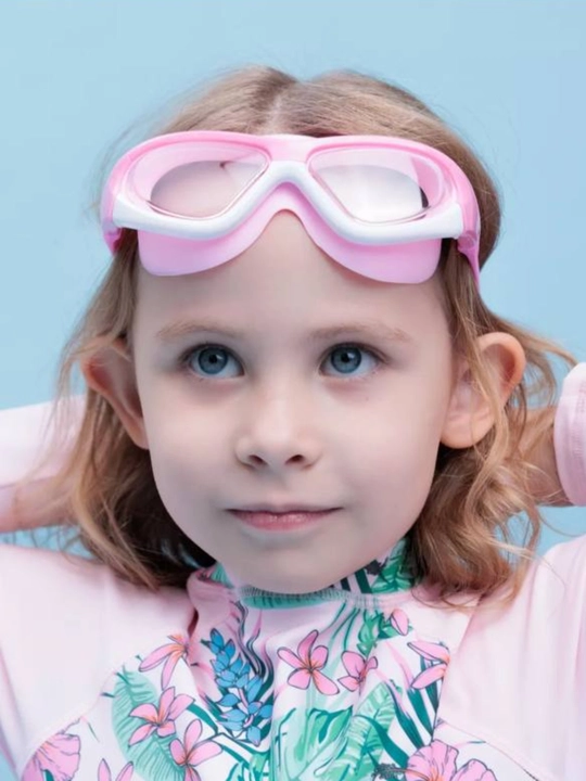 Детские очки для плавания 3-12 лет антифог UV защита с берушами