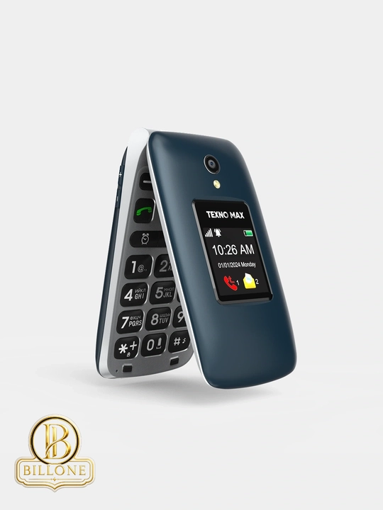 Телефон кнопочный Texnomax R80 — мощная батарея, 2 SIM, громкий динамик - 