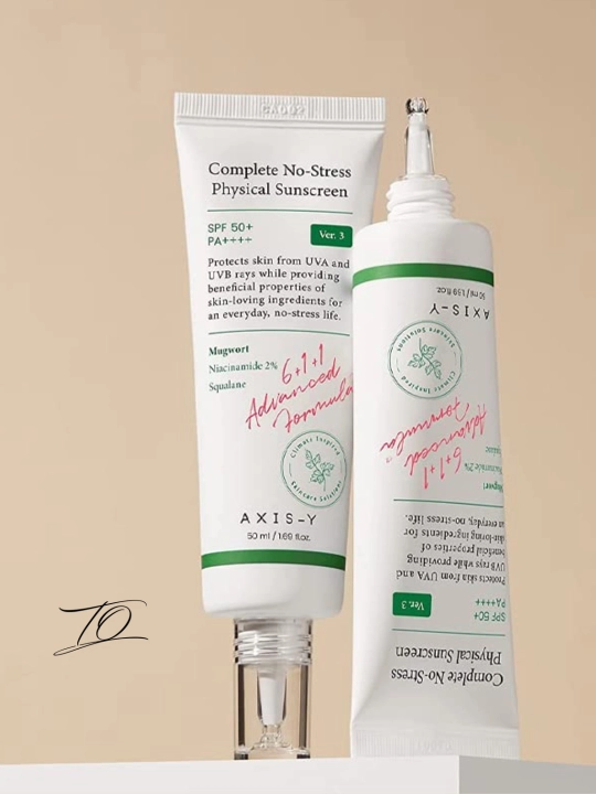 Axis-Y Complete No-Stress Physical Sunscreen SPF 50+ PA++++ quyoshdan himoya kremi - 