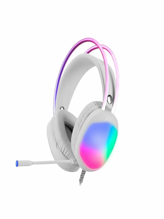 O'yin quloqchinlari, mikrofonli, simli, kompyuter uchun, RGB yoritgich bilan