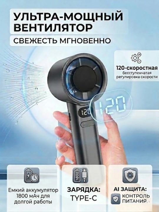 Ручной мини-вентилятор, USB, портативный, компактный модель- SKR-f638