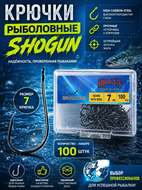 Baliq ovlash ilgaklari Shogun - 