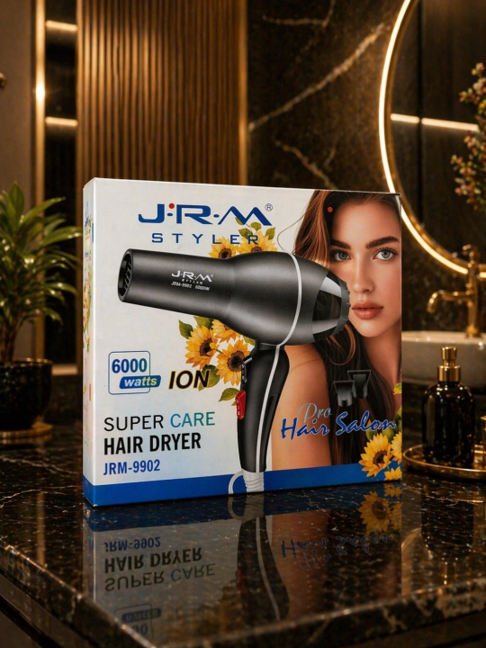 JRM Styler  professional fen, quvvati 6000watt, issiq va sovuq havo funksiyasiga ega - 