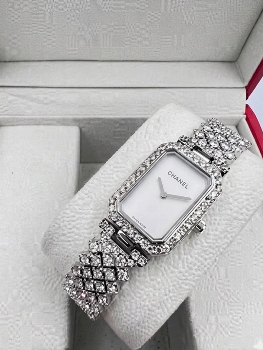 Часы chanel, женские часы, часы с камнями - 