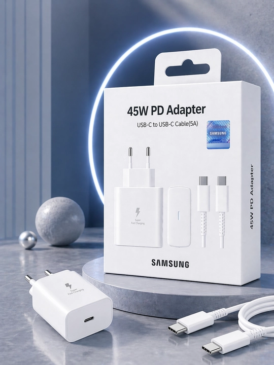 Зарядное устройство Samsung 45 Вт, 25 Вт, кабель Type-C, быстрое зарядное устройство