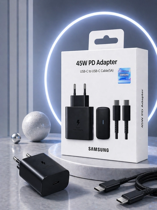 Зарядное устройство Samsung 45 Вт, 25 Вт, кабель Type-C, быстрое зарядное устройство - 