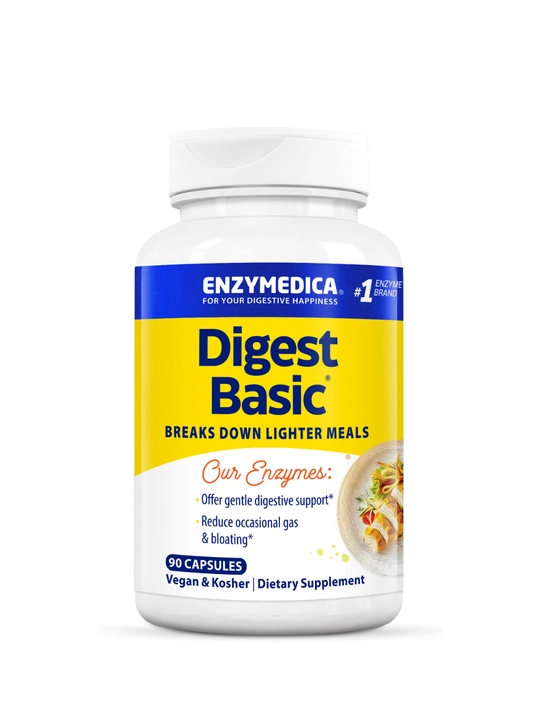 Enzymedica Digest Basic, ovqat hazm qilish uchun fermentlar (enzimlar), 90 ta kapsula
