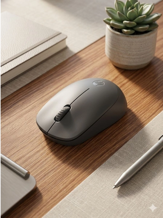 Беспроводная мышь HP M100G: Bluetooth + 2.4ГГц, бесшумная, серая