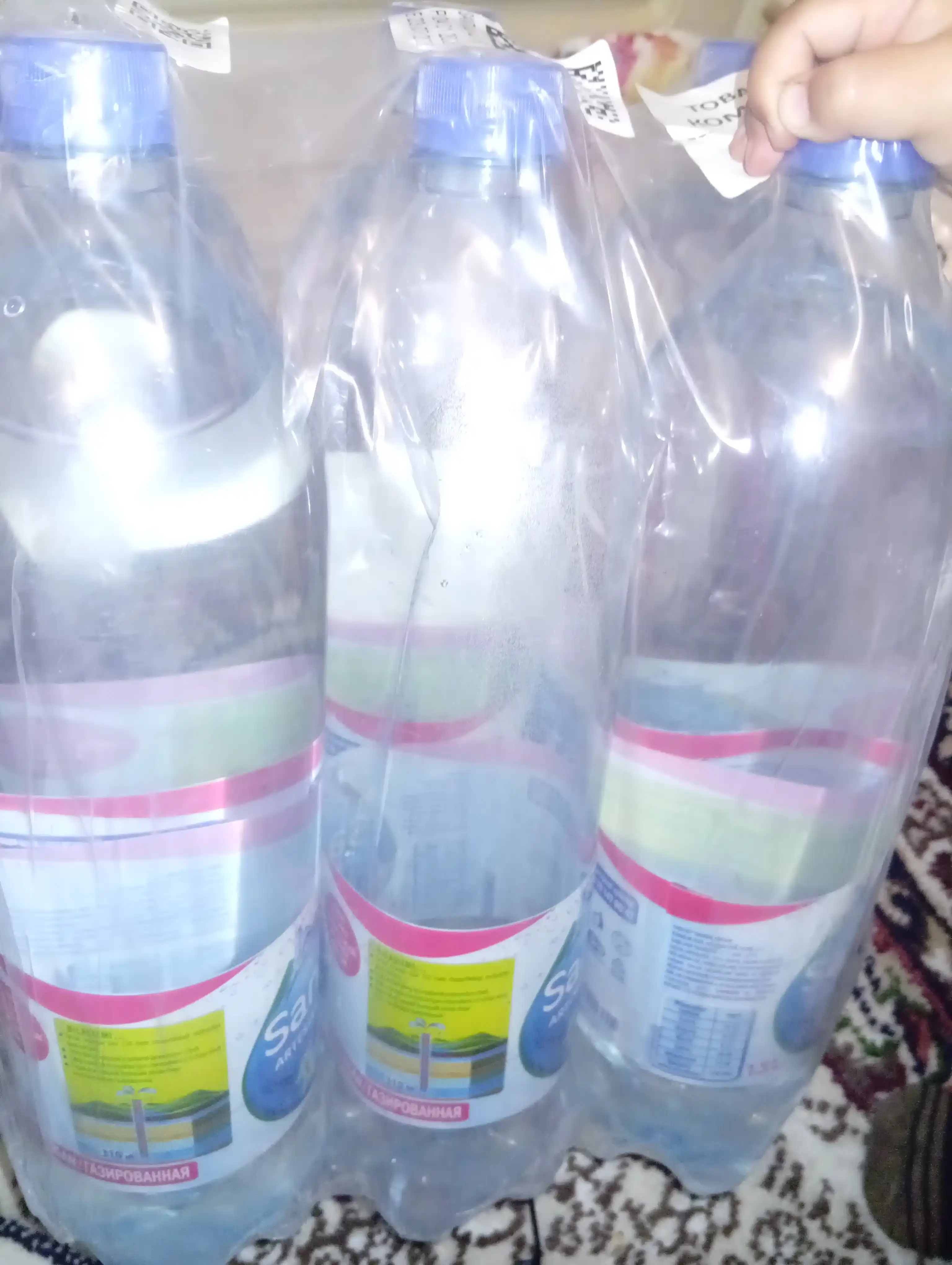 Gazlangan suv SANTAL, 1.5 litr dan 6 dona