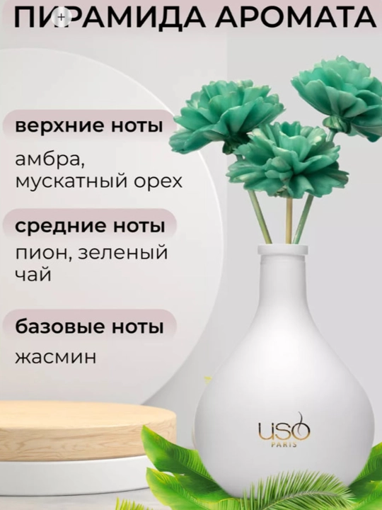 Парфюм для дома и офиса аромамДиффузор Lux Double Cream Lux Gren Tea Peony Wood Luxury 150м