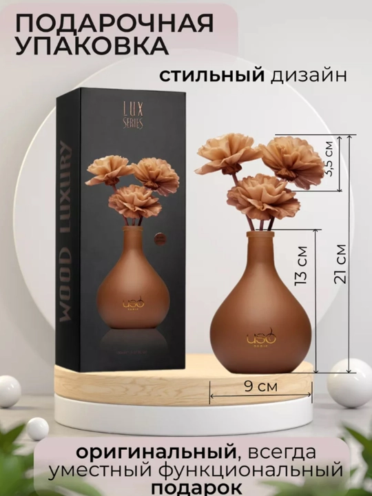 Парфюм для дома и офиса аромамДиффузор Lux Double Cream Lux Gren Tea Peony Wood Luxury 150м