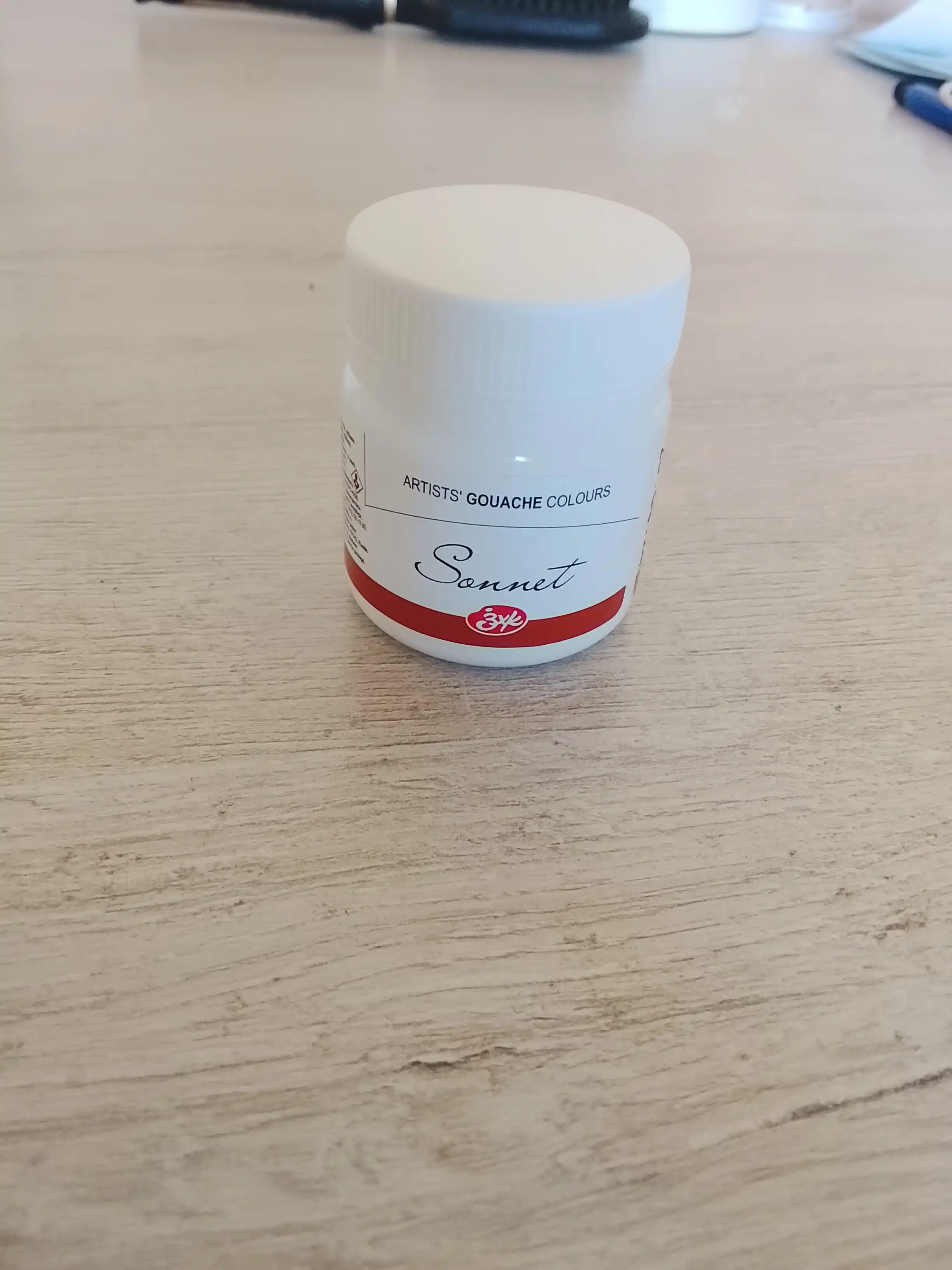 Художественная гуашь Сонет, в банке, 40 мл, белила титановые
