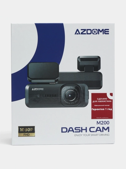 Azdome M200 — Wi-Fi bilan jihozlangan Full HD yozuvli bir kamerali videoregistrator