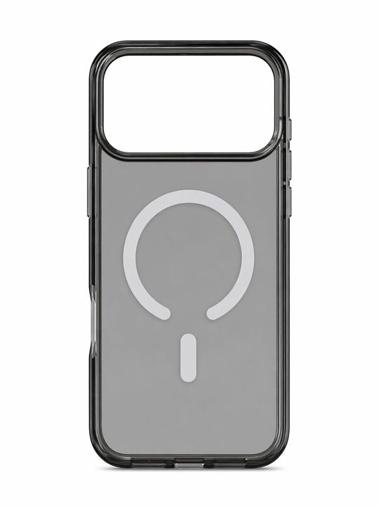 IPhone 17 Pro Max uchun MagSafe’li shaffof silikon g‘ilof, zarbaga chidamli 15/16/17ProMax - 