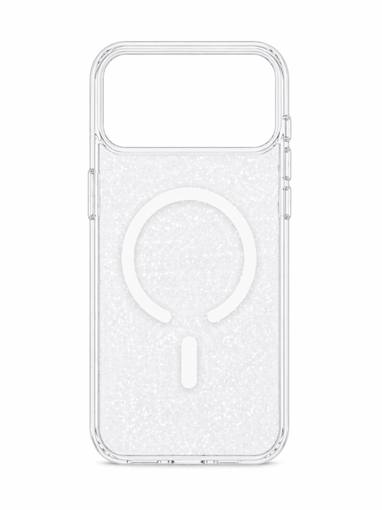 IPhone 17 Pro Max uchun MagSafe’li shaffof silikon g‘ilof, zarbaga chidamli 15/16/17ProMax