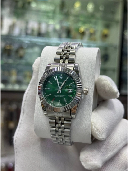 Erkaklar qo'l soati Rolex Datejust uslubida, kvars, metall braslet, Jubilee uslubi
