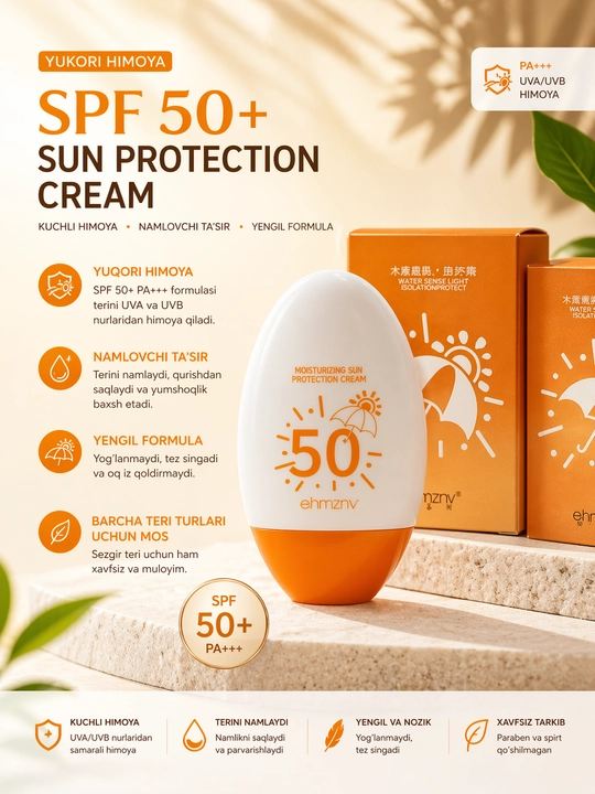 Quyoshdan himoya qiluvchi SPF 50+ - 