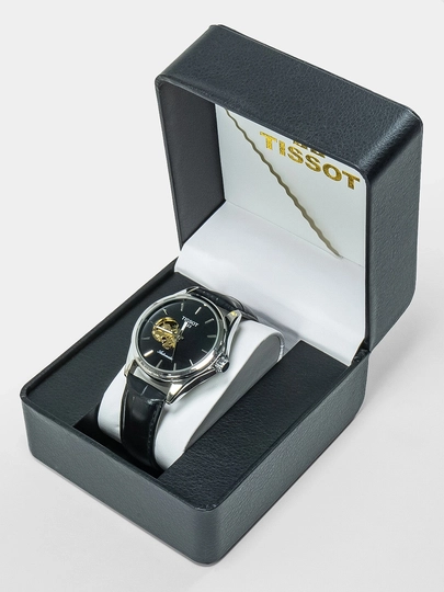 Мужские часы TISSOT 1853 Automatic, дизайн, в подарочной коробке — ALLBUY7-SOAT-ЧЕРН
