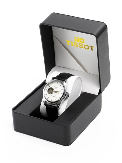 Мужские часы TISSOT 1853 Automatic, дизайн, в подарочной коробке — ALLBUY7-SOAT-БЕЛЫЙ