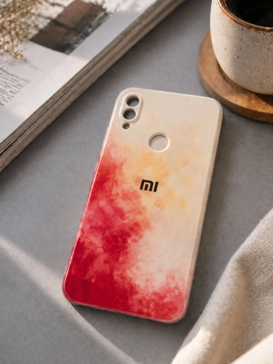 G'ilof Redmi Note 7 uchun, shaffof, silikonli