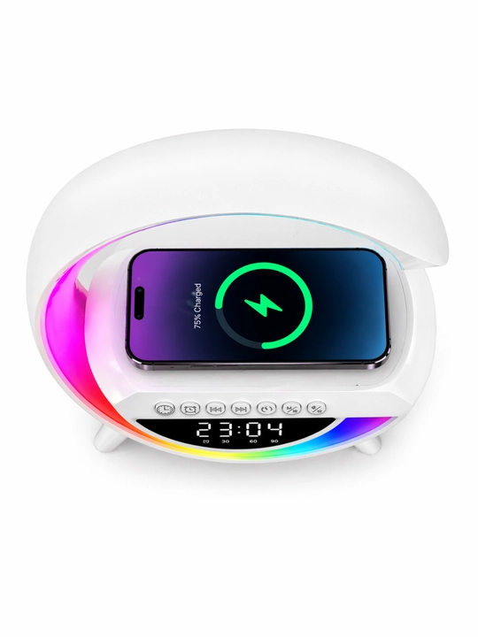 RGB LED Simsiz quvvatlash, Bluetooth karnay, soat va yorug‘lik bilan