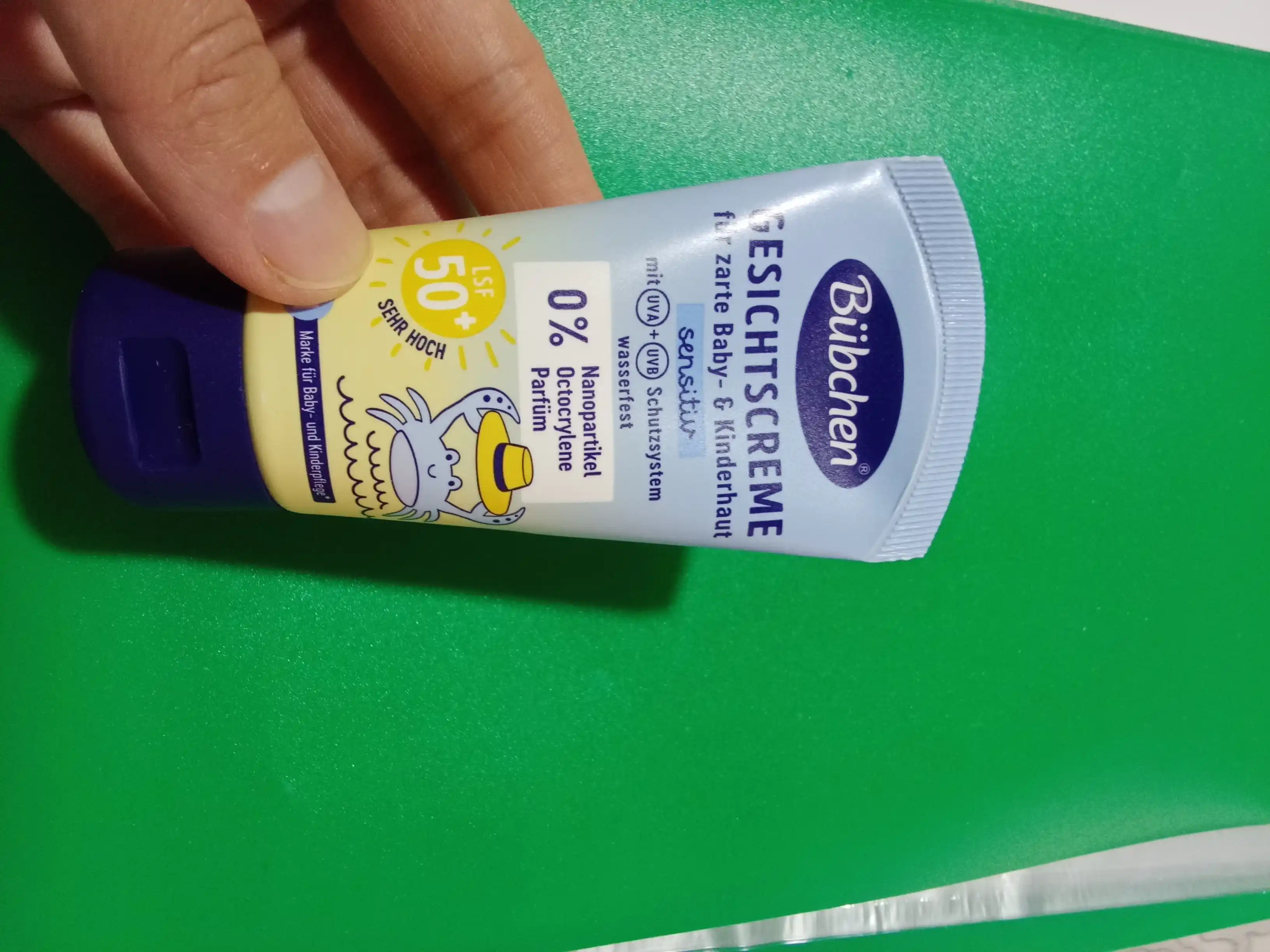 Bubchen солнцезащитное молочко и крем для лица, для детей SPF 50+