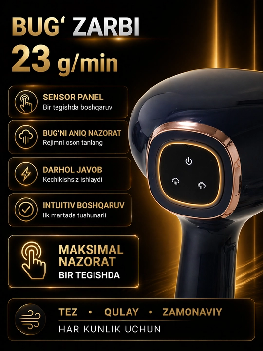 Osman Elite Steam Pro qo‘l bug‘latgichi, 2000 Vt