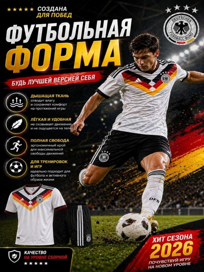 Футбольная форма (футболка и шорты) — MMSPORT-FUTFORMAREAL-МОЛОЧ-real1