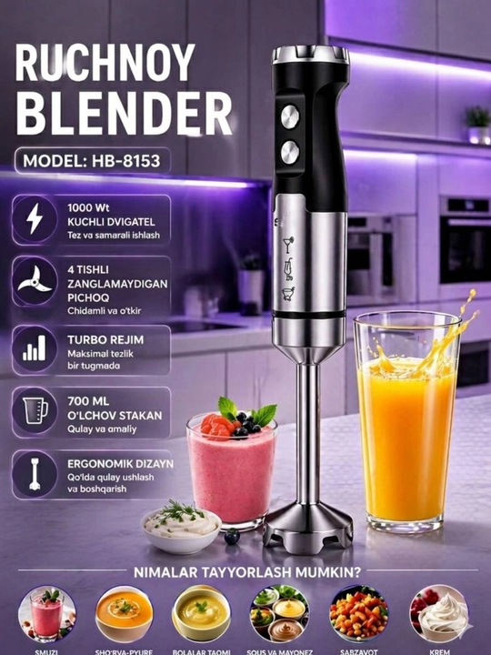 Ko‘p funksiyali Sonifer botma blenderi