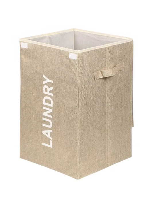 Корзина для белья с крышкой Laundry — органайзер для хранения, складная