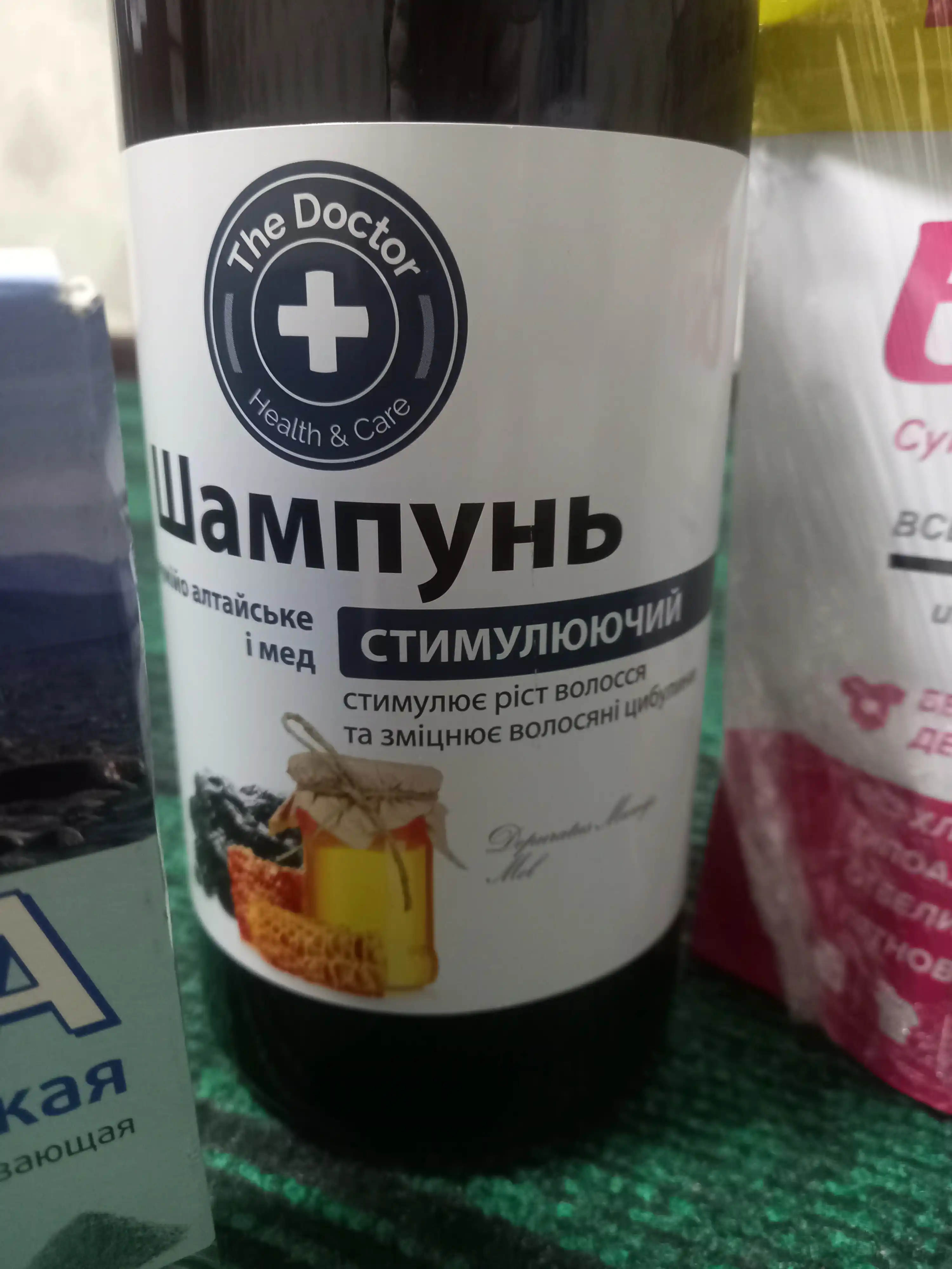 Шампунь для волос, мумие алтайское и мед, стимулирующий, Домашний Доктор, 1000 мл