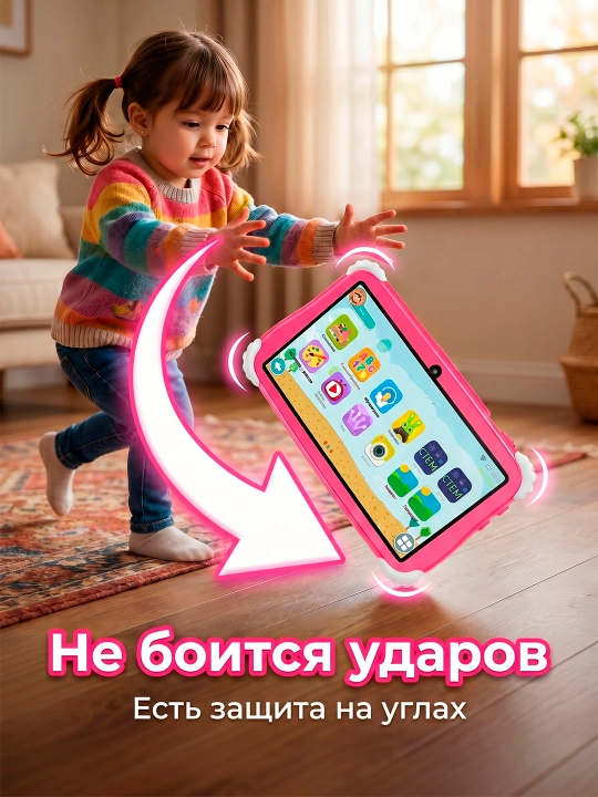 Детский планшет для развлечения, развивающий, Android