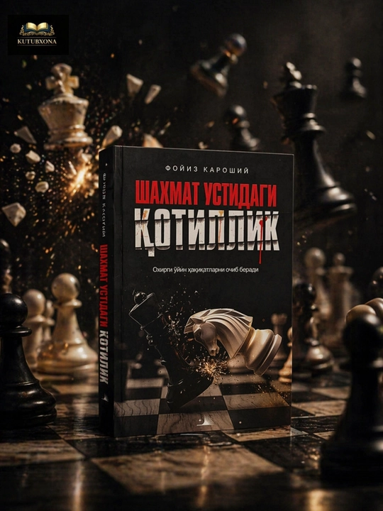 Книга Шахмат устидаги қотиллик | Фойиз Кароший | детективный роман на узбекском языке