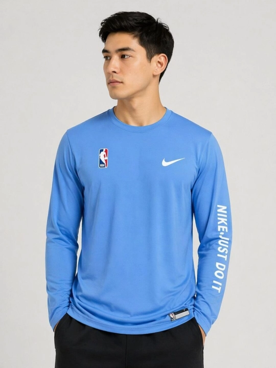 Мужской спортивный лонгслив Nike NBA, футболка с длинным рукавом