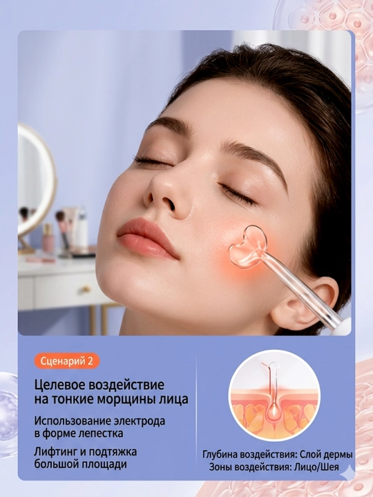 Darsonval 4в1 для Лица и Волос — против Акне и Выпадения Волос