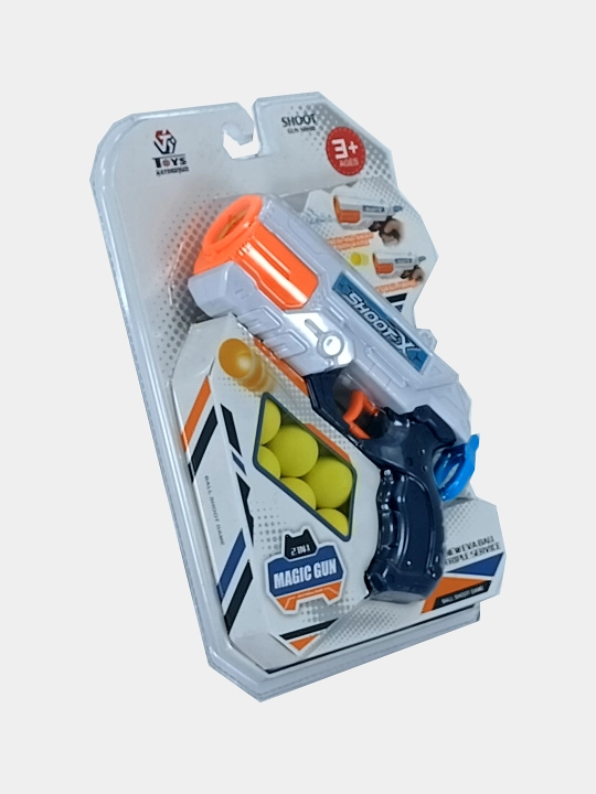 Magic Gun 2 ta 1 Blaster: Suv va Yumshoq shariklar NO.849-32