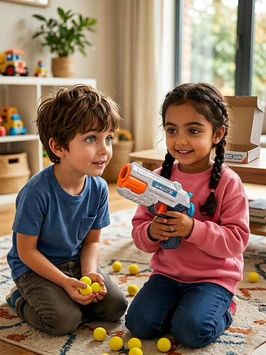 Magic Gun 2 ta 1 Blaster: Suv va Yumshoq shariklar NO.849-32 - 