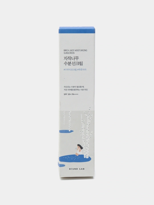 Namlovchi quyoshdan himoylavochi krem Round Lab Birch Juice Moisturizing Sun Cream SPF50+ - 