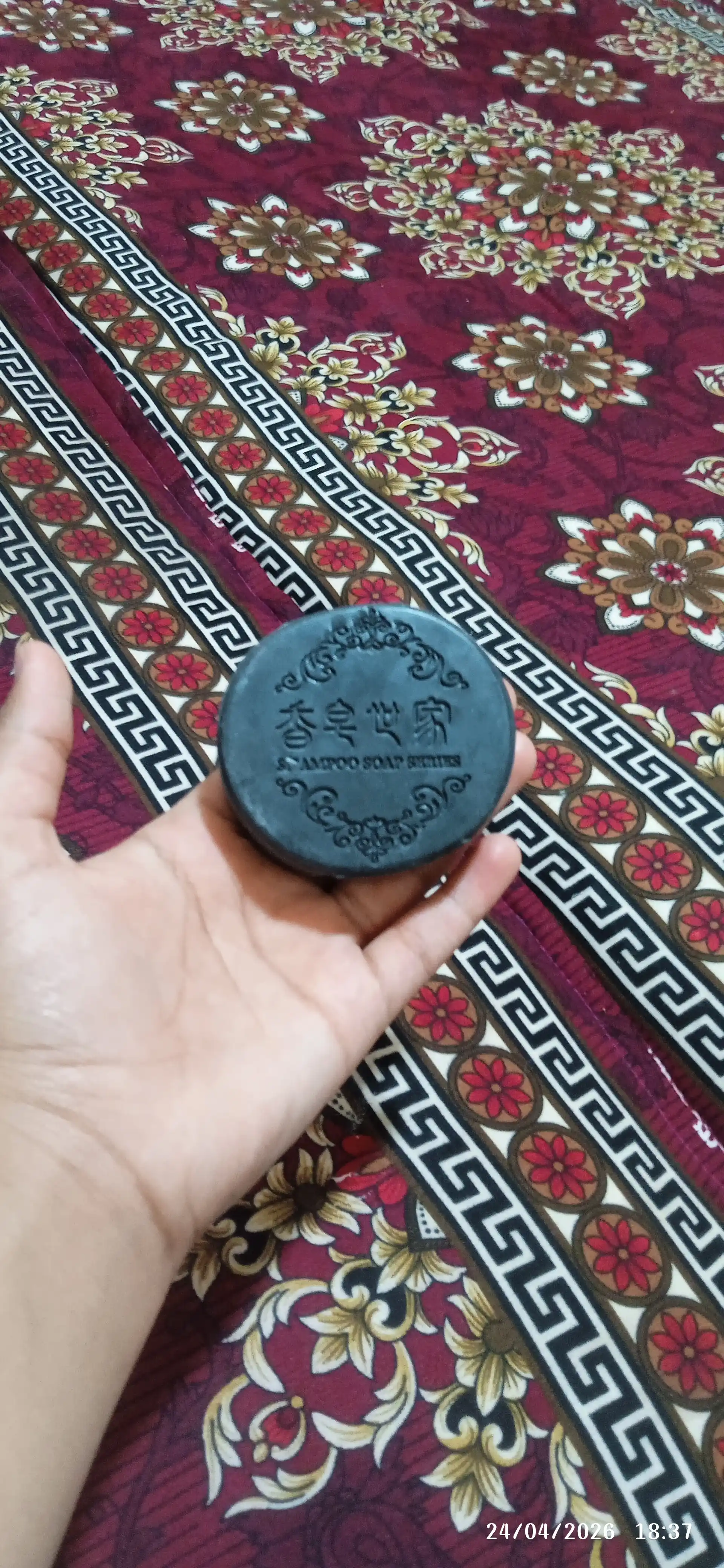 Shampun sovun to'kilishga qarshi, o'sish uchun va tokilishga qarshi Polygonum, qora sovun