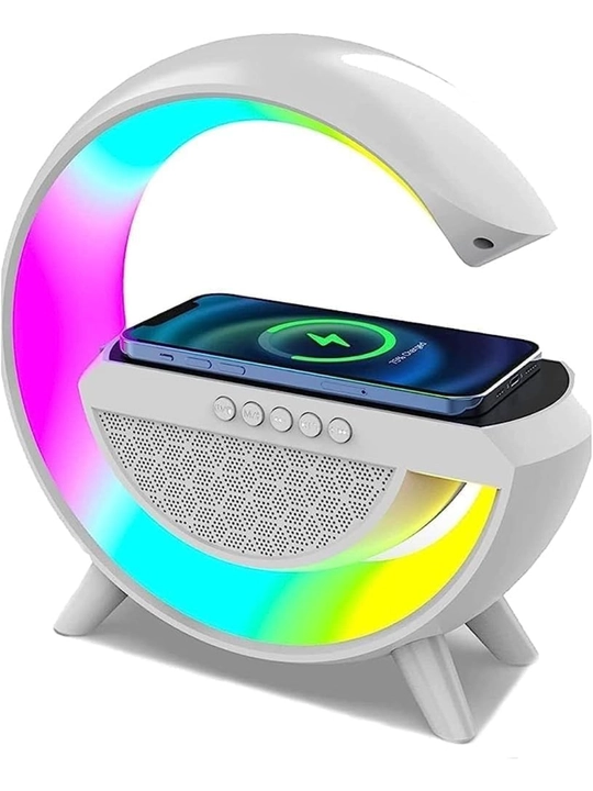 Умная колонка с RGB-подсветкой, будильником, ночным светильником, светодиодный ночник - 