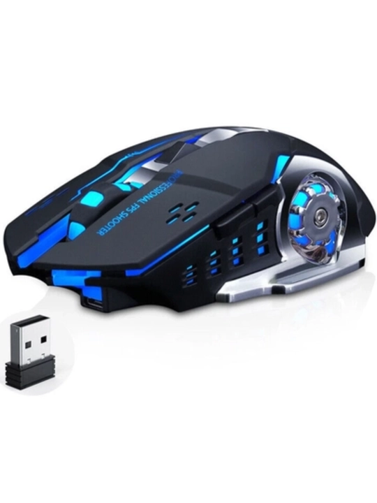 Беспроводная игровая мышь 2.4G 4800 DPI RGB эргономичная профессиональная мышь
