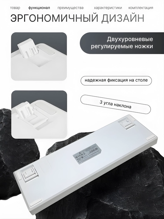 Magnit Switchli Mexanik O‘yin Klaviatura AJAZZ AK680 MAX V2, Simli, Rapid Trigger, 8000Hz