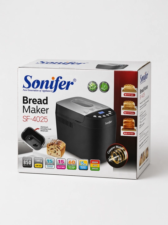 Uy sharoitida juda mazali non mahsulotlari tayyorlash uchun Sonifer SF-4025 non pechi